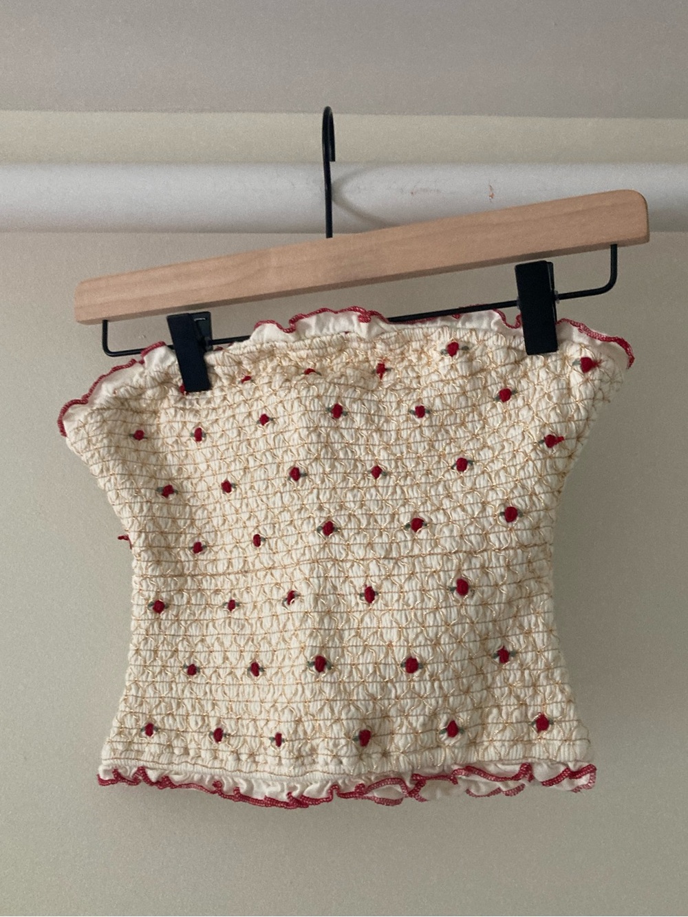 Free People Rosebud Corset Tube Top